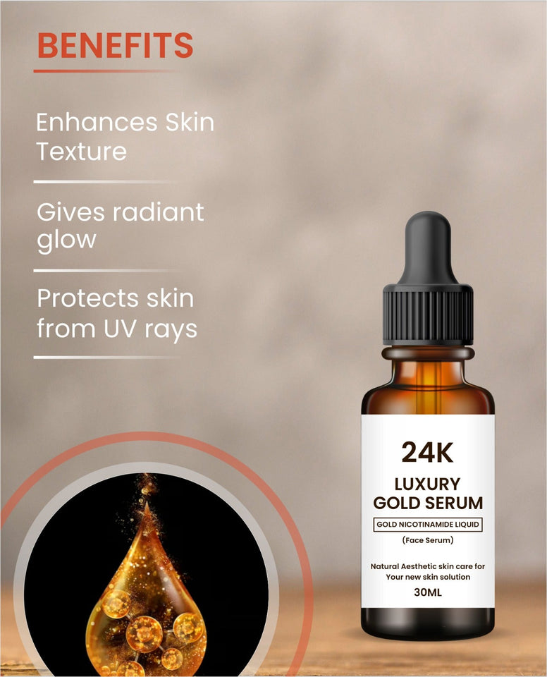 24k carat Gold Serum
